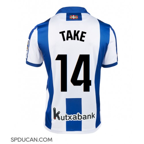 Muški Nogometni Dres Real Sociedad Takefusa Kubo #14 Domaci 2024-25 Kratak Rukav